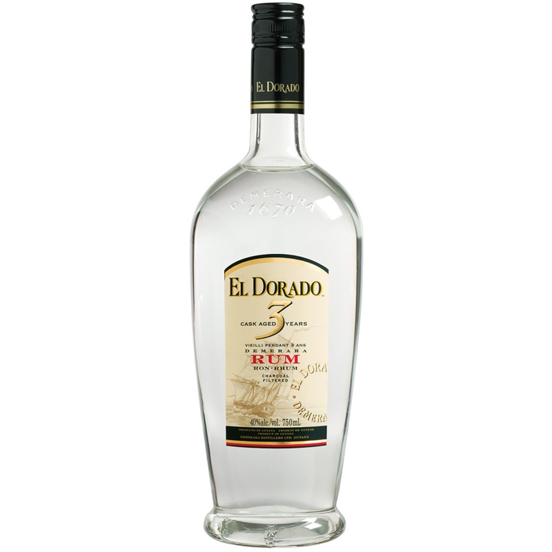 Rum El Dorado 3 Anos White 70Cl