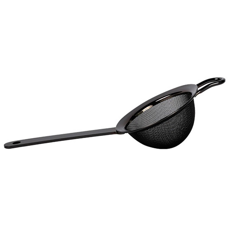 Fine Strainer Double Mesh 76Mm Black