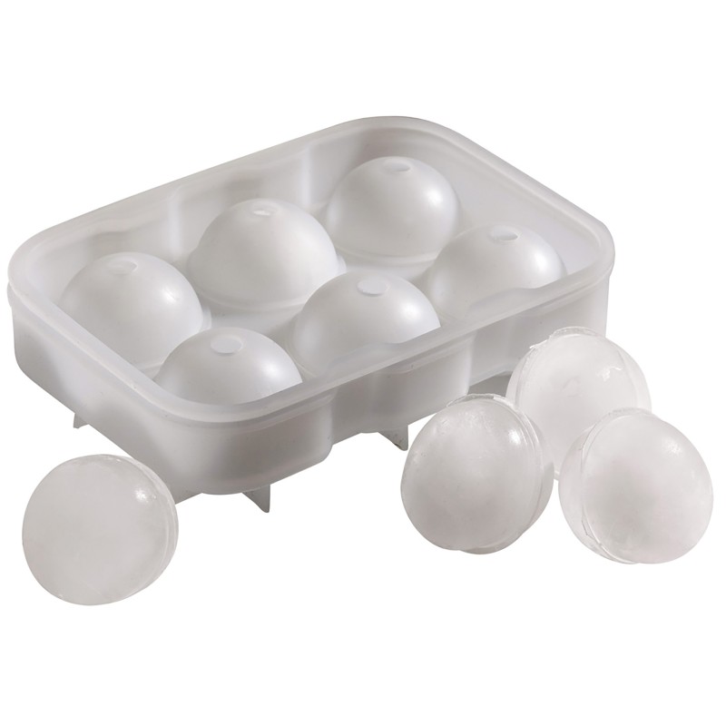 Molde 6 Esferas (4,5Cm) Silicone Natural