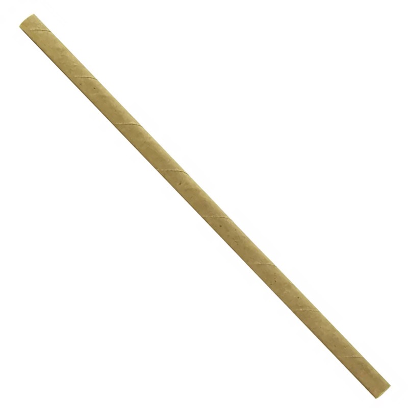 Palhinhas De Papel Kraft 200X6Mm