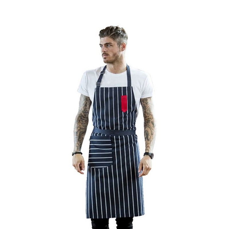 Sharp Blue & White Stripe Apron