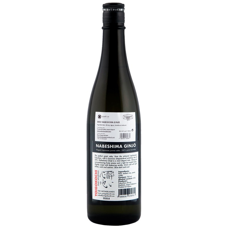 Sake Nabeshima Ginjo 72Cl 16%