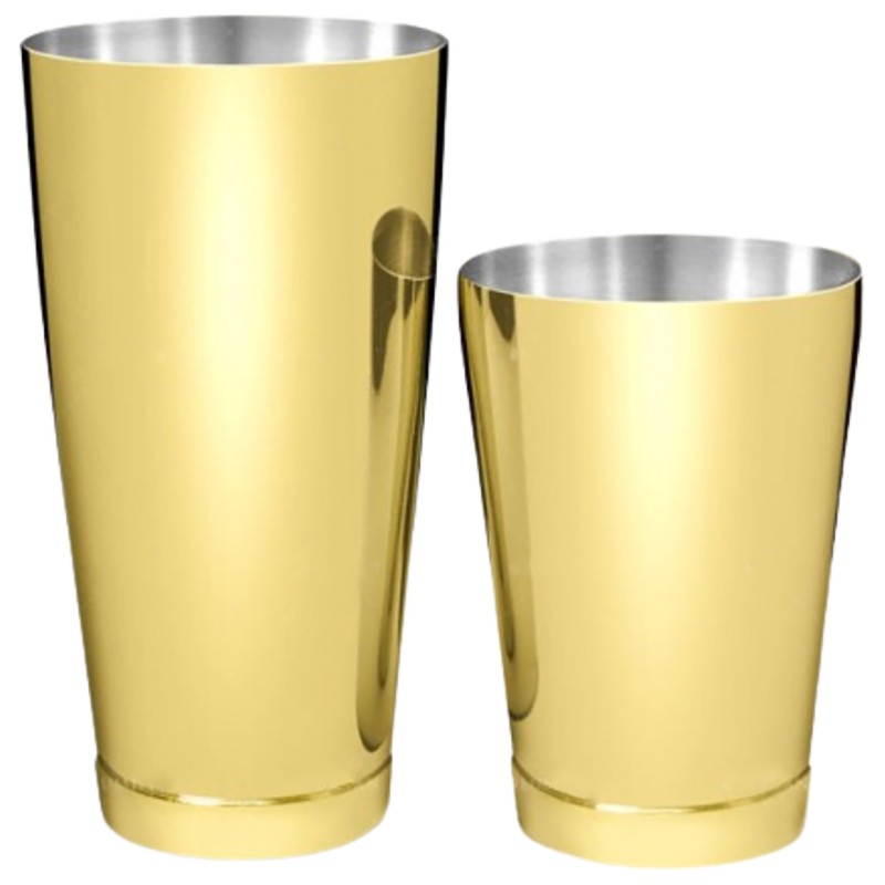 Boston Tin-And-Half Shaker 28/18Oz Gold