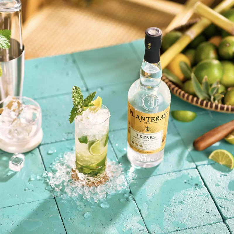 Rum Planteray 3 Stars White 70Cl 41,2%