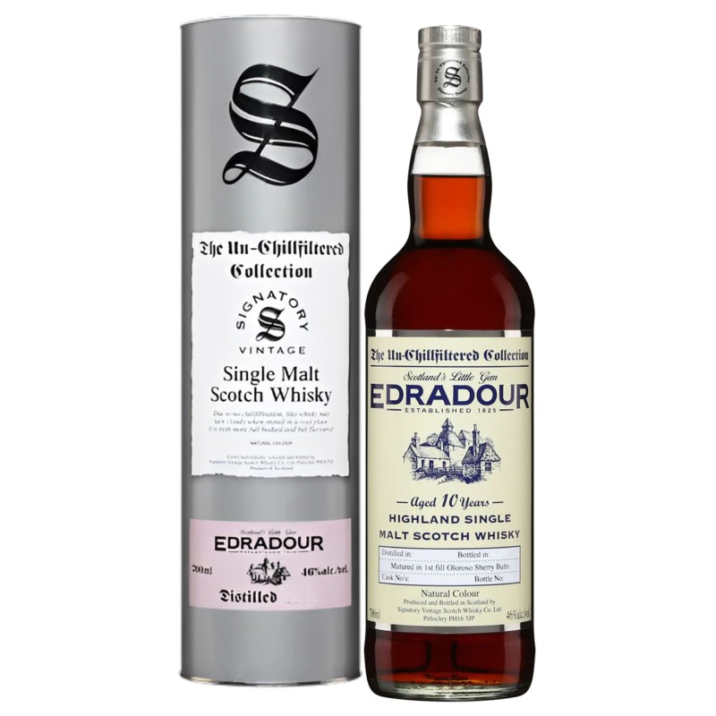Whisky Signatory Edradour 10Y Un-Chillf 2012 70Cl 46%