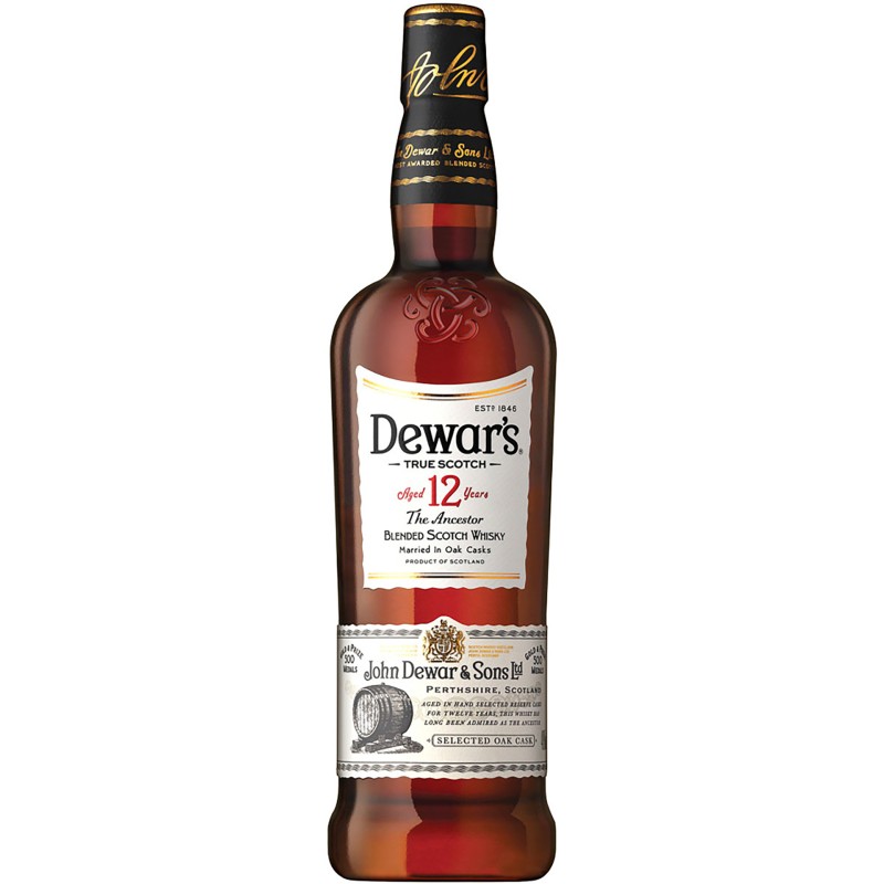 Whisky Blended DewarS 12 Anos Esccia 70Cl