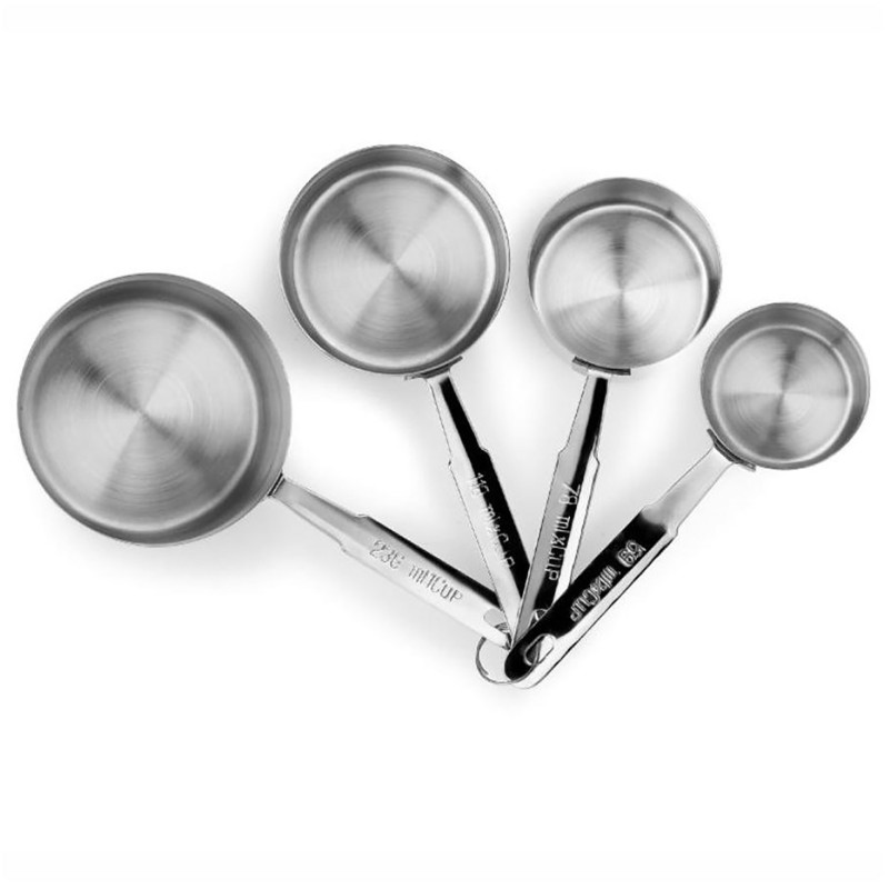 Ss 4 Pcs Set Measuring Cups 59-78-118-236Ml Ss 4 Pcs Set Measuring Cups 59-78-118-236Ml