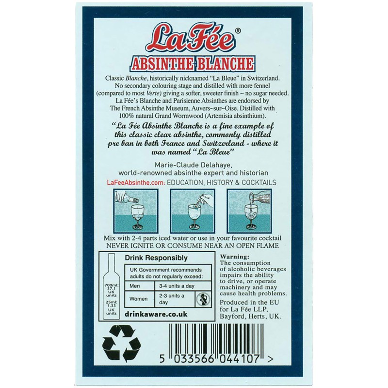 Absinto Branco La Fe 70Cl