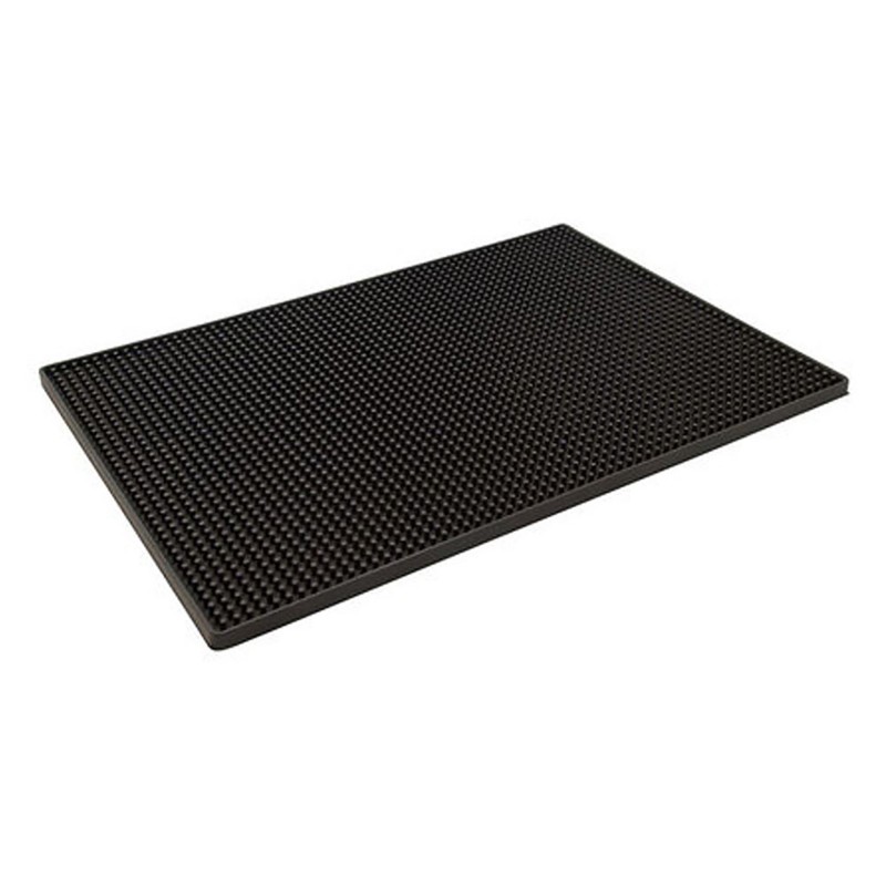 Service Mat Black Non Slip Rubber 40X30X1,5Cm