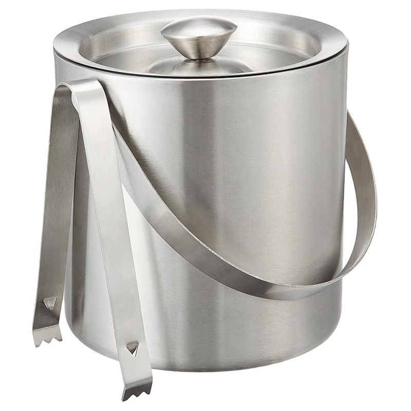 Ice Bucket With Tong 1,5L S/S Ø16Cm H16,5Cm Ice Bucket With Tong 1,5L S/S Ø16Cm H16,5Cm
