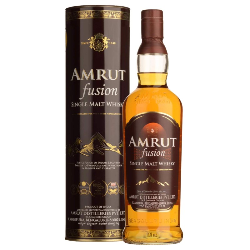 Whisky Single Malt Amrut Fusion 70Cl 50%