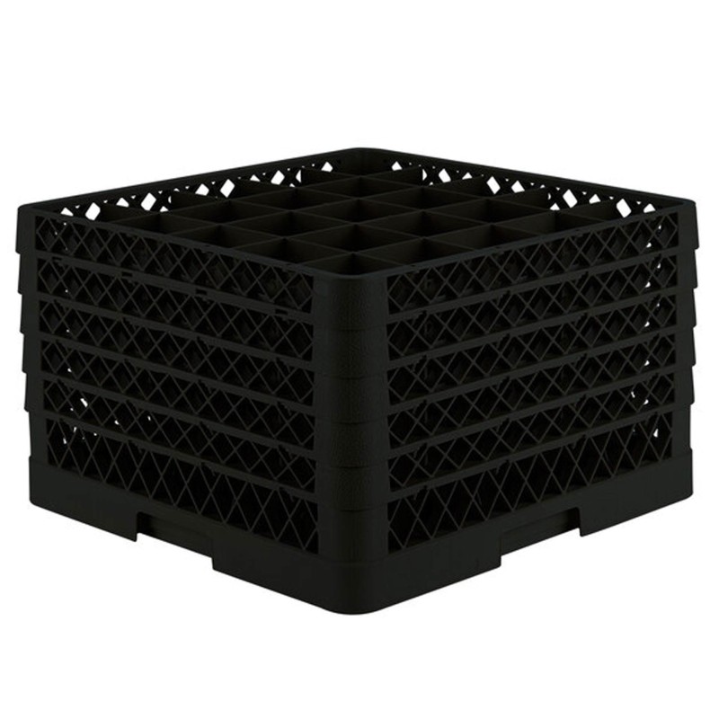 25 Glass 4,5Cm Extender Rack 50X50Cm Black Plastic