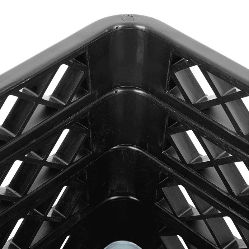 Glass Rack Open Extender 50X50Cm Black