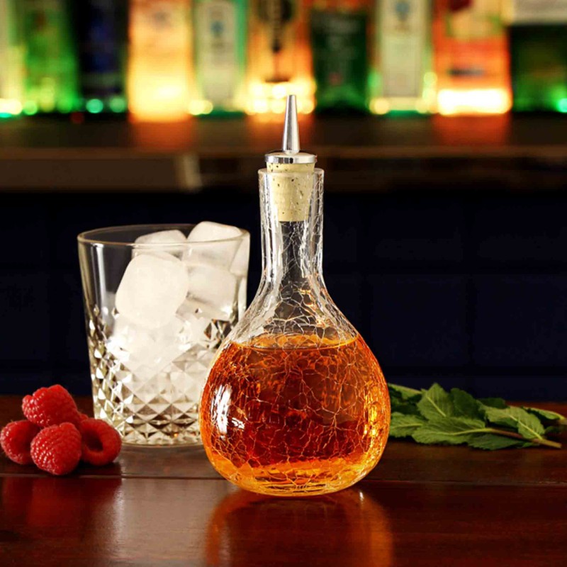 Dash Bottle 28Cl Craquelle Glass