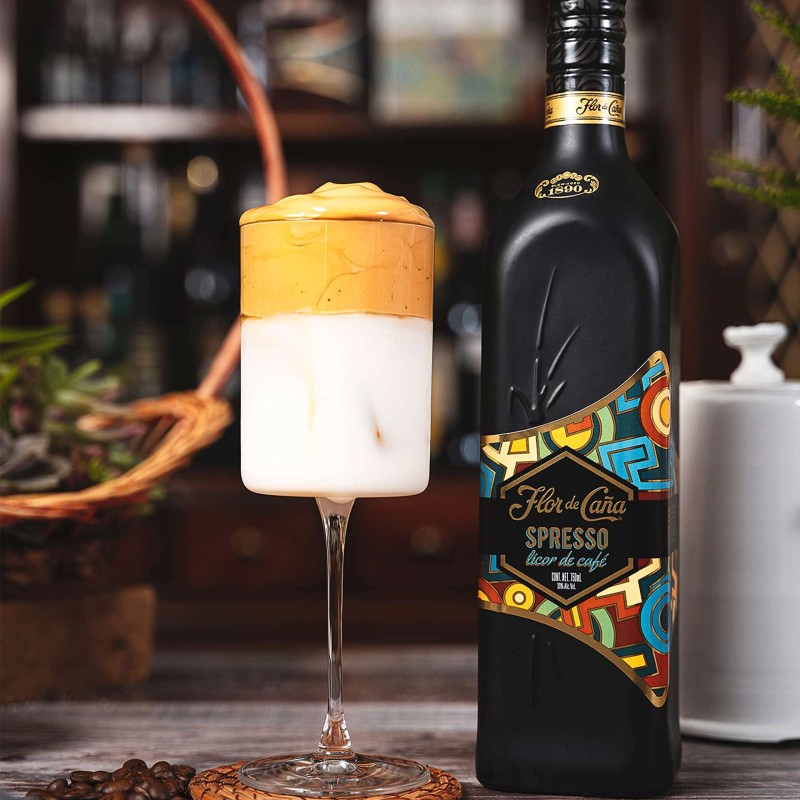 Licor Rum Flor De Ca�a Spresso 70Cl 25%