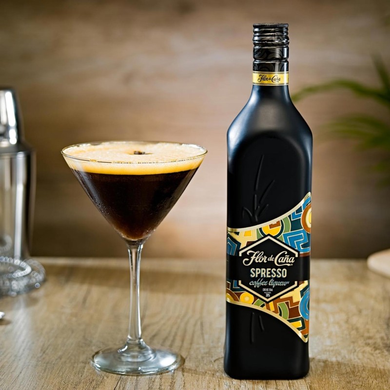Licor Rum Flor De Ca�a Spresso 70Cl 25%