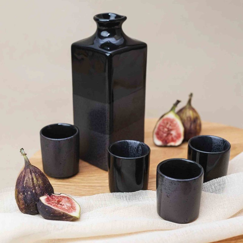 Sake Set Gunmetal 5Pcs
