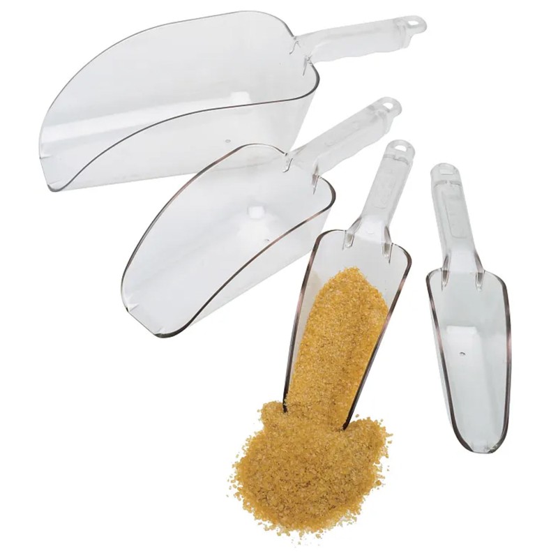 Clear Ice Scoop 340G Polycarbonate