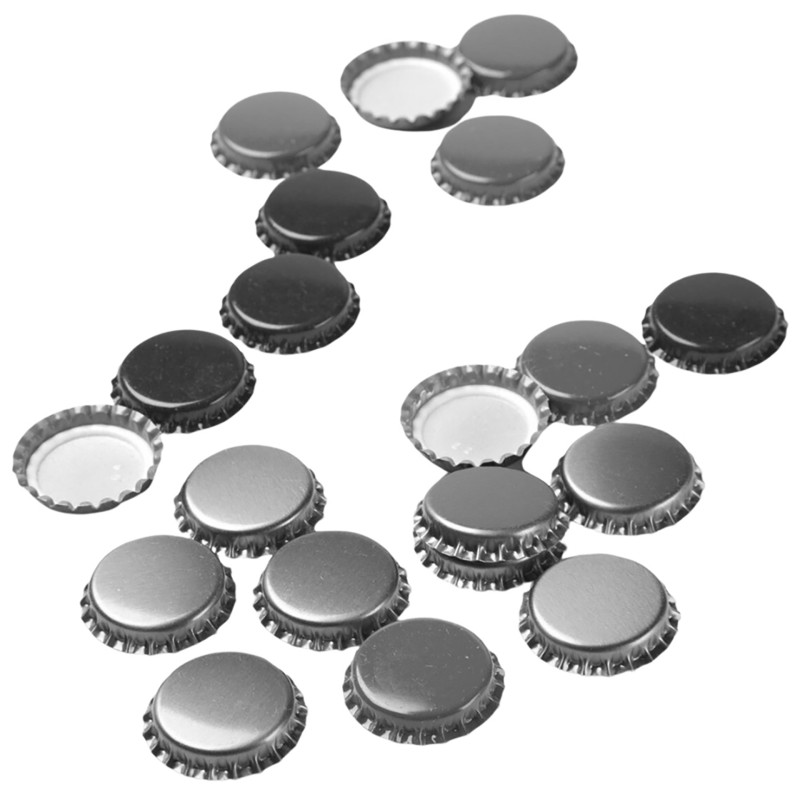 Bottle Cap Silver 100 Un.