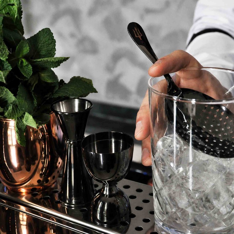 Ermes Julep Strainer 16,5Cm Black