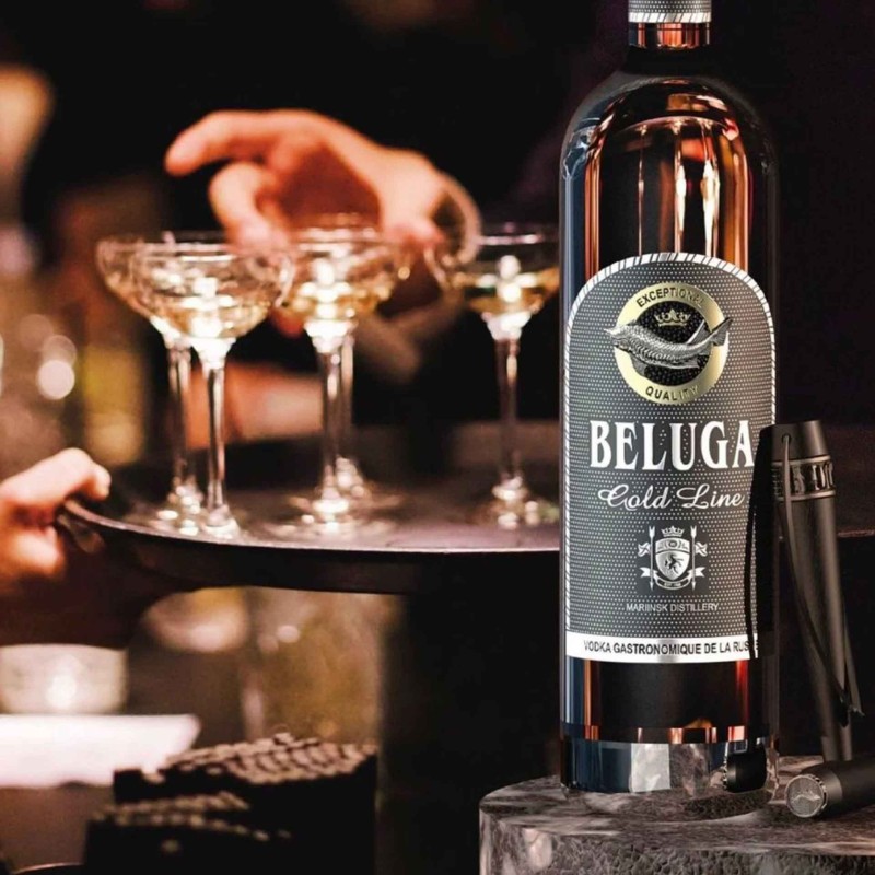Vodka Beluga Gold Line 70Cl Leather Gift Box