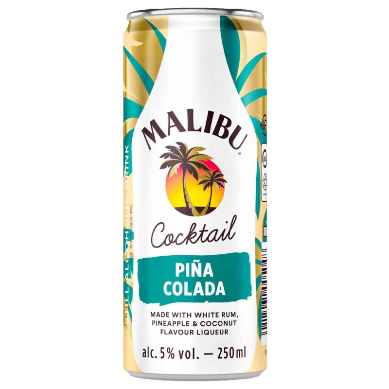 Rtd Malibu Piña Colada 25Cl 5% Rtd Malibu Piña Colada 25Cl 5%