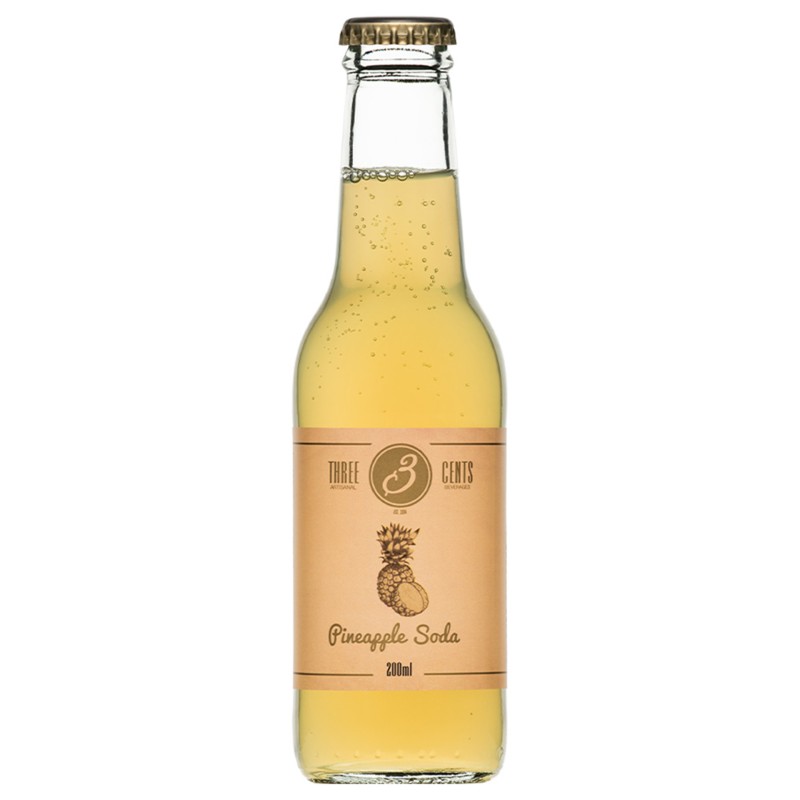 Three Cents Pineapple Soda 200Ml
