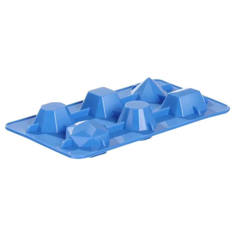 Ice Cube Mould Silicone 6 Gem-Shaped 679012