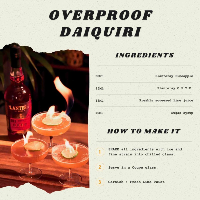 Rum Planteray O.F.T.D. Overproof 69% 70Cl