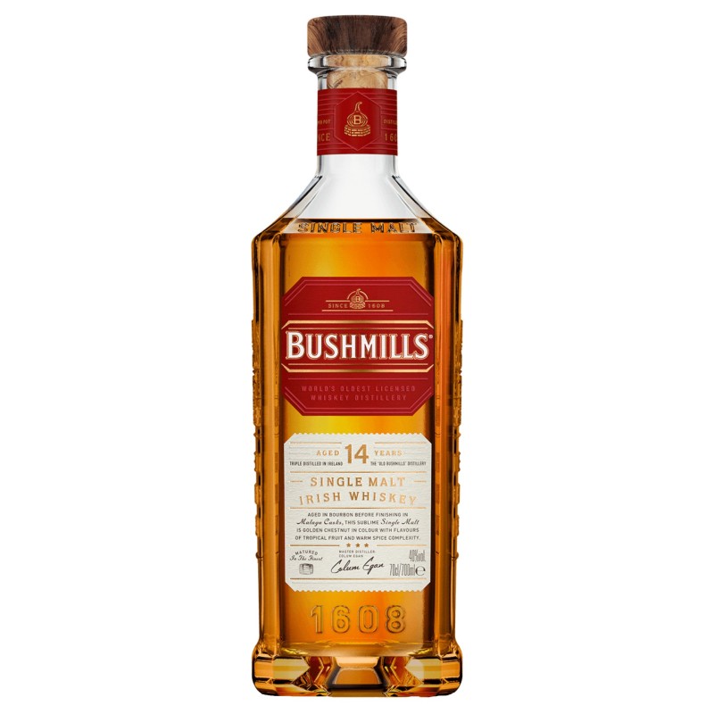 Whisky Bushmills Single Malt M�laga 14 Anos 70Cl 40%