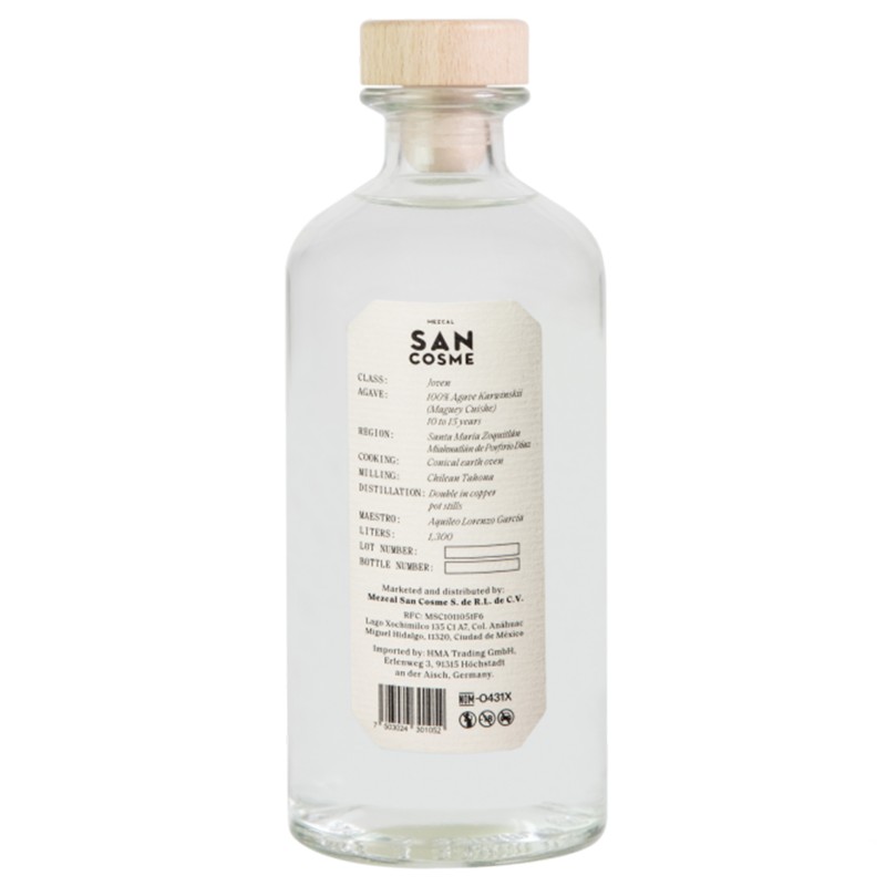 Mezcal San Cosme Artesano Ed. 05 50Cl 51% Mezcal San Cosme Artesano Ed. 05 50Cl 51%