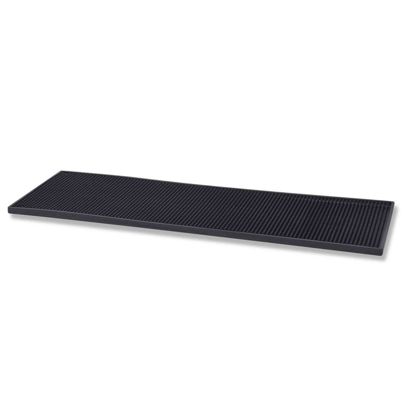 Tapete De Bar Borracha Preto 60X20Cm