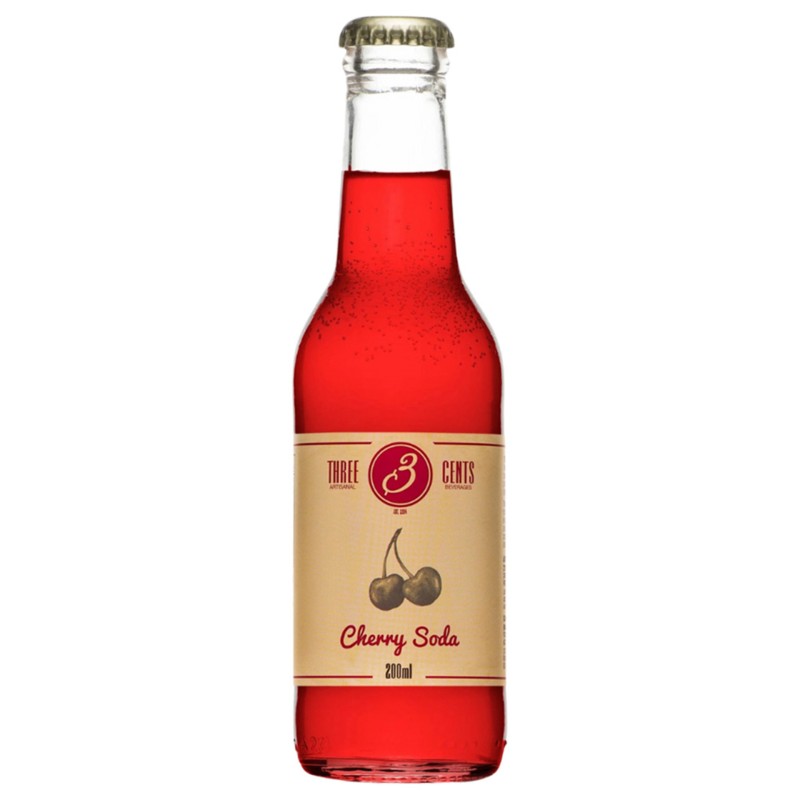 Three Cents Cherry Soda 200Ml Three Cents Cherry Soda 200Ml