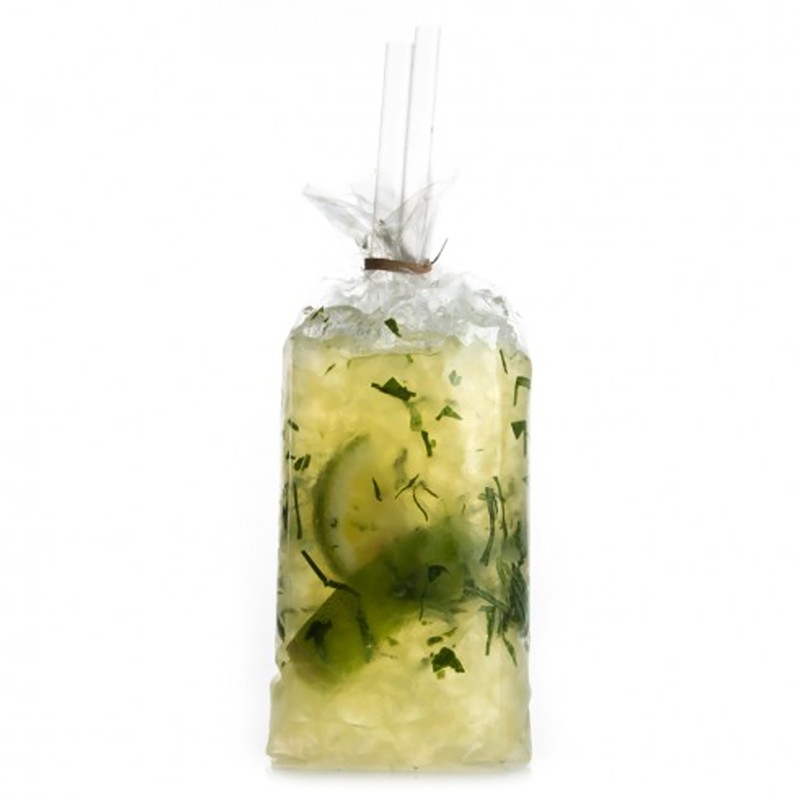Mini Plastic Bag Cocktail (100Un) 6X5X17Cm 100/0153Mini